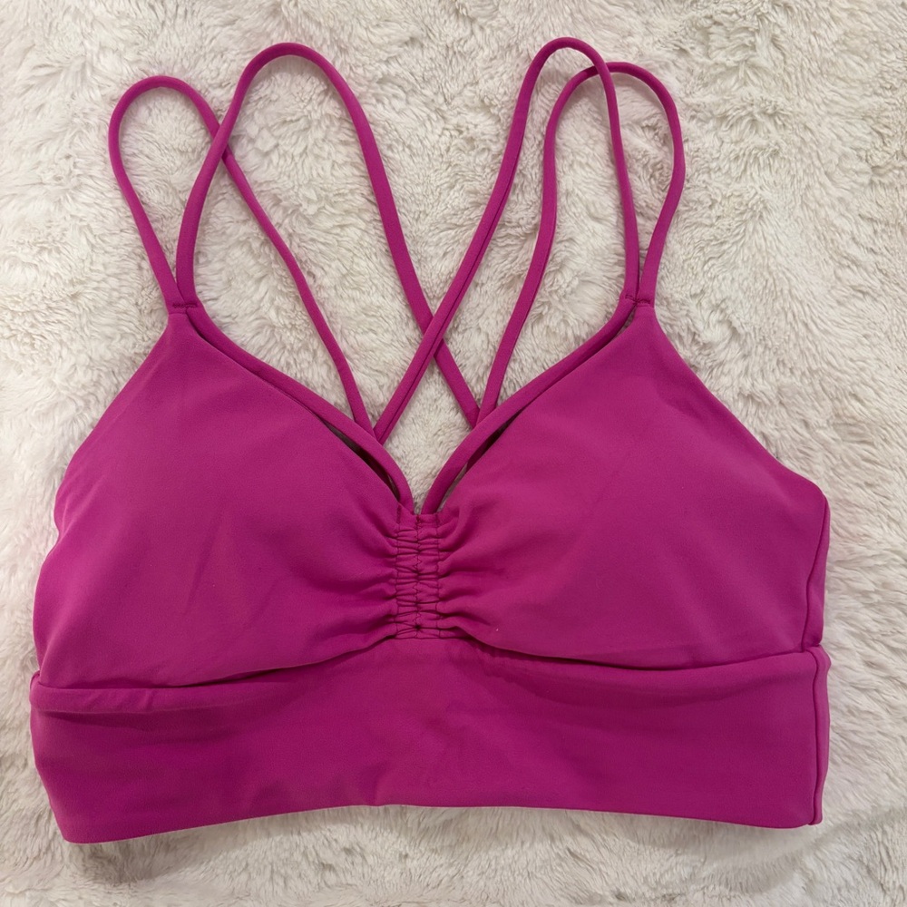 Lululemon Women's Pink Strappy Bralette size 4